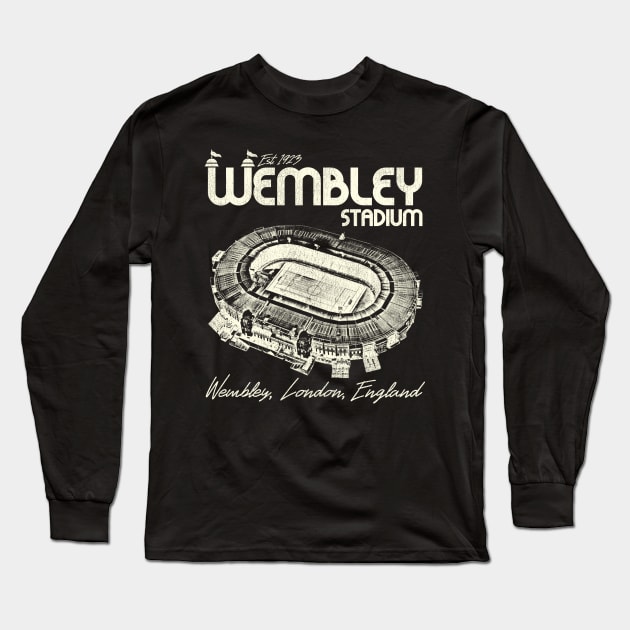 Defunct Wembley Stadium London England Long Sleeve T-Shirt by Defunctland